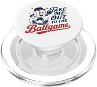 Take Me Out to The Baseball Ball Game Vintage Sport Fan PopSockets PopGrip pour MagSafe