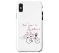 Take Me to Paris Tour Eiffel Français Love Femmes Hommes France Coque pour iPhone X/XS