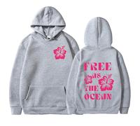 Take Me to The Beach Sweat à Capuche Unisexe imprimé Casual Sport rétro Harajuku Graffiti Pull-Over