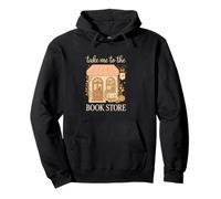 Take Me to The Book Store Cozy Bookshop Cat Aesthetic Sweat à Capuche