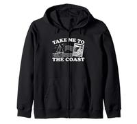 Take Me to The Coast - Funny Saying Lake House Vacation Lake Sweat à Capuche