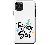 Take Me to The Sea Dire Nautique Décoration d'ambiance côtière Coque pour iPhone 11 Pro Max