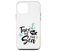 Take Me to The Sea Dire Nautique Décoration d'ambiance côtière Coque pour iPhone 12 Mini