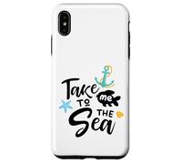 Take Me to The Sea Dire Nautique Décoration d'ambiance côtière Coque pour iPhone XS Max