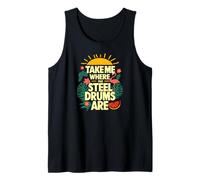 Take Me Where The Steel Drums Are - Flamingo Reggae Summer Débardeur