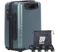 Take Off Luggage - Valise pour objets personnels 3.0 extensible avec roues amovibles, se transforme en bagage à main sous le siège, s'adapte aux tailles des compagnies aériennes, vert, 18 inch - 3.0