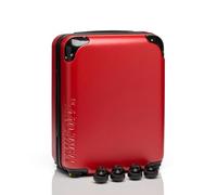 Take Off Luggage - Valise pour objets personnels 3.0 extensible avec roues amovibles, se transforme en bagage à main sous le siège, s'adapte aux tailles des compagnies aériennes, Rouge, 18 inch - 3.0