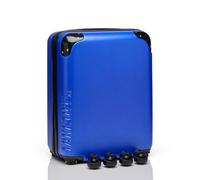 Take Off Luggage - Valise pour objets personnels 3.0 extensible avec roues amovibles, se transforme en bagage à main sous le siège, s'adapte aux tailles des compagnies aériennes, bleu, 18 inch - 3.0