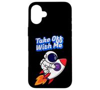 Take Off with Me Rocket Flying Coque pour iPhone 16 Plus