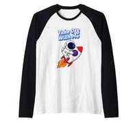 Take Off with Me Rocket Flying Manche Raglan