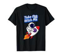 Take Off with Me Rocket Flying T-Shirt