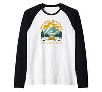 Take Only Memories Leave Only Footprints - Camping amusant Manche Raglan
