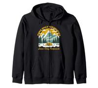 Take Only Memories Leave Only Footprints - Camping amusant Sweat à Capuche