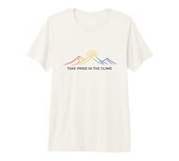 Take Pride in The Climb Rainbow Mountain Randonnée T-Shirt Haut de Gamme
