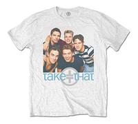 Take That - T-Shirt # S Unisex White # Group Hug [Import]