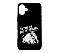 Take The Bull by The Horns Fun for Kids and Teachers Idioms Coque pour iPhone 16 Plus