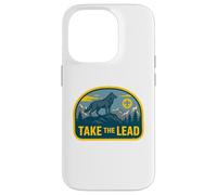 Take The Lead Cub Scout Wolf Pack Akela Outdoor Badge Coque pour iPhone 14 Pro