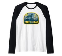 Take The Lead Cub Scout Wolf Pack Akela Outdoor Badge Manche Raglan