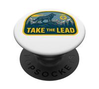 Take The Lead Cub Scout Wolf Pack Akela Outdoor Badge PopSockets PopGrip Adhésif