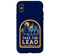 Take The Lead Scouting America Hiking Cub Scouts BSA Coque pour iPhone X/XS