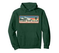 Take The Lead! Vintage Scouting Hiking 90s Vibe Logo Sweat à Capuche