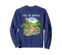 Take The Narrow Trail - Matthew 7:14 Christian Faith Camping Sweatshirt