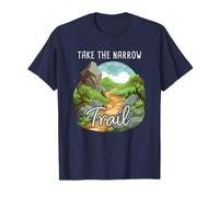 Take The Narrow Trail - Matthew 7:14 Christian Faith Camping T-Shirt