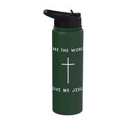 Take The World Give Me Jesus Cross - Minimalist Christian Stainless Steel Insulated Water Bottle