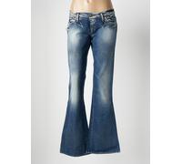 take two jeans femme de couleur bleu