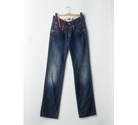 take two jeans femme de couleur bleu