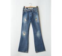 take two jeans femme de couleur bleu