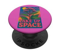 Take Up Space Bold Feminist Empowerment Citation PopSockets PopGrip Adhésif