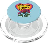 Take Up Space Bold Feminist Empowerment Citation PopSockets PopGrip pour MagSafe