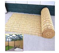 Takeashi Clôture en Roseau Naturel, Clôture en Bambou, Pare-Brise De Jardin, écran D'intimité, Pare-Soleil, Facile à Installer, pour Balcon, Jardin, Patio, Extérieur 90 100 120 130 CM