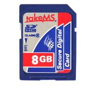 takeMS Micro SD-Card 3in1 Solution - Carte mémoire flash - 8 Go - Class 4 - micro SDHC