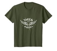 Taken by an Angel : Celestial Wings, J'adore ma Copine T-Shirt, Enfant, Olive, 8 Ans