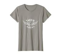 Taken by an Angel : Celestial Wings, J'adore ma Copine T-Shirt, Femme, Ardoise, XL