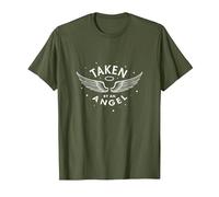 Taken by an Angel : Celestial Wings, J'adore ma Copine T-Shirt, Homme, Olive, M