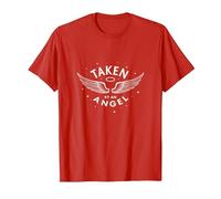 Taken by an Angel : Celestial Wings, J'adore ma Copine T-Shirt, Homme, Rouge, S