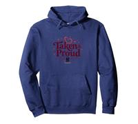 Taken & Proud I Heart My Girlfriend Romantique Saint-Valentin Sweat à Capuche, Unisexe pour Adultes, Bleu Marine, M