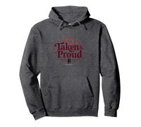 Taken & Proud I Heart My Girlfriend Romantique Saint-Valentin Sweat à Capuche, Unisexe pour Adultes, Chiné Foncé, XL