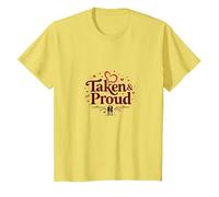 Taken & Proud I Heart My Girlfriend Romantique Saint-Valentin T-Shirt, Enfant, Citron, 2 Ans
