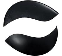 TAKENE Sourcil de Phare pour Mini R55 Clubman R56 Cooper R57 Cabrio R58 Coupe R59, Protection des Enjoliveurs de Phares et Remplacement de la Décoration,1 Black