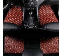 TAKENE Tapis de Sol de Voiture en Cuir pour KIA Stonic 2017 2018 2019 2020 2021 2022 2023+ (LHD), Tous Temps Ensemble de Tapis de Sol de Voiture ImperméAbles et Antidérapants,4 Brown