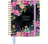 Takenote Agenda 2025 2026 - Taille A5 (16,5x20,5 cm), Vue Hebdomadaire, Format Académique de Septembre à Août, Spirale Double Wire’o, Bilingue : Espagnol et Anglais - Sophie