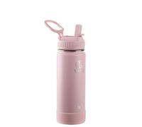 TAKEYA Actives Bouteille d'eau Isotherme en Acier Inoxydable avec Couvercle à Paille, 532 ML, Blush