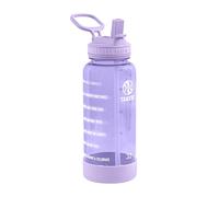 Takeya Bouteille d'eau de motivation reutilisable de 946 ml avec couvercle à paille et marqueur de temps, plastique Tritan sans BPA, violet vif