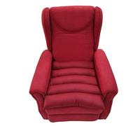 TAKIMED Coussin à cinq sections en fibre creuse siliconée, coussin anti-escarres, coussin orthopédique pour fauteuil, coussin pour fauteuil produit artisanal fabriqué en Italie. (rouge)
