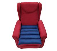 TAKIMED Coussin à cinq sections en fibre creuse siliconée, coussin anti-escarres, coussin orthopédique pour fauteuil, coussin pour fauteuil produit artisanal fabriqué en Italie. (BLUE)