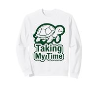 Taking My Time T-Shirt Humoristique en Forme de Tortue Sweatshirt